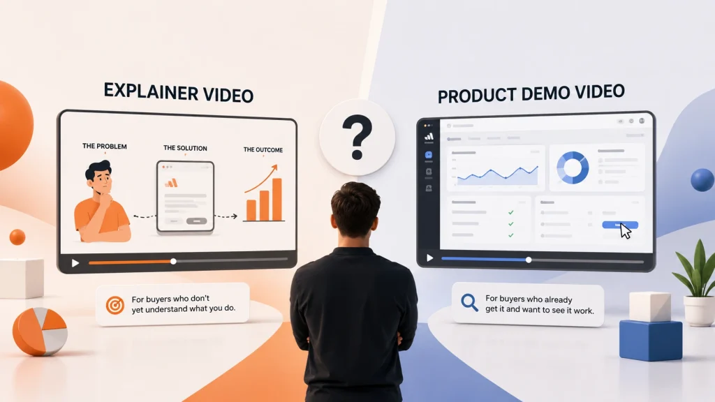 Explainer Video vs Product Demo Video: Which One Your SaaS Actually Needs